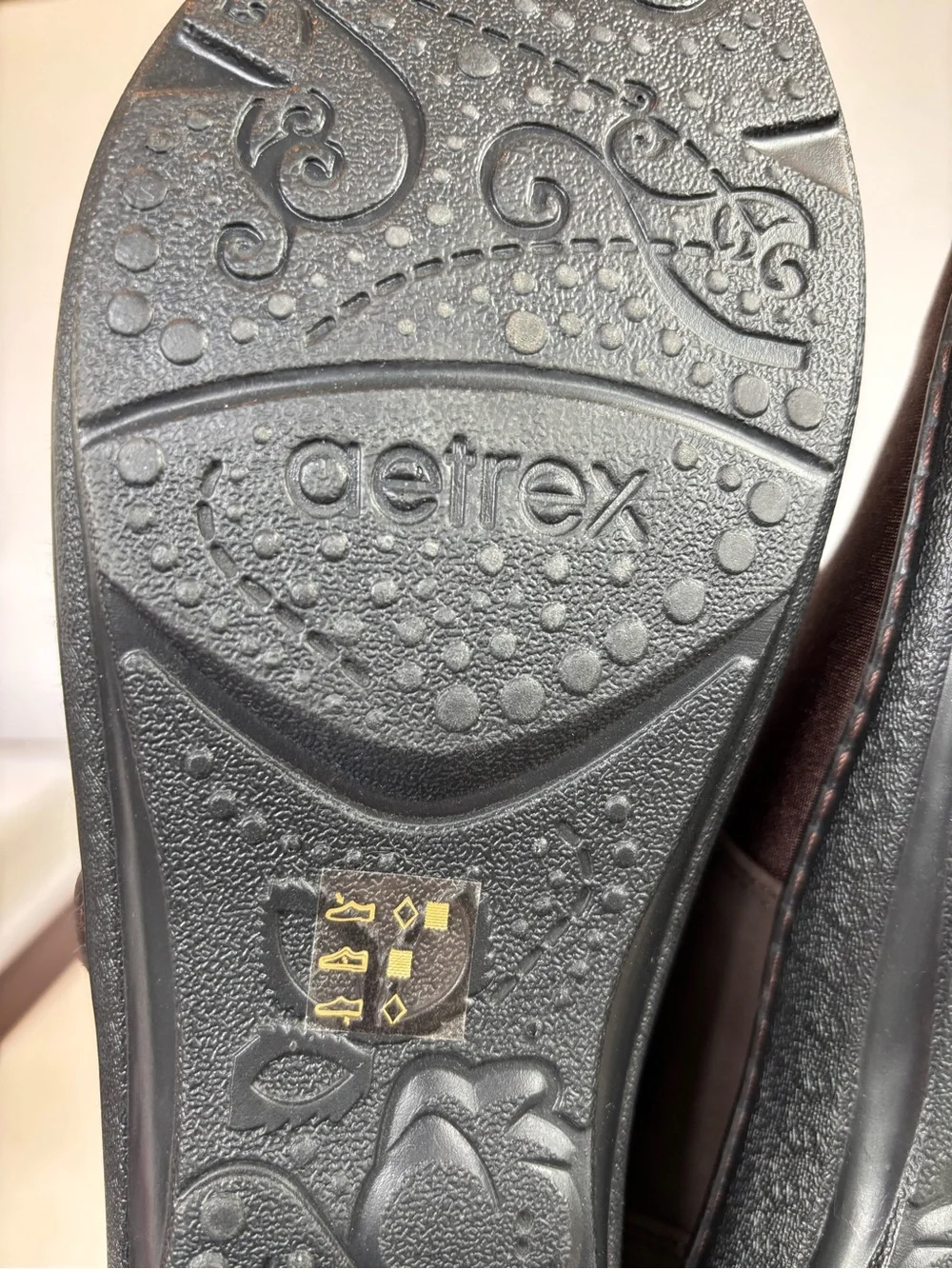 Aetrex Brown Mary Jane Comfort Flats Shoes Size 9